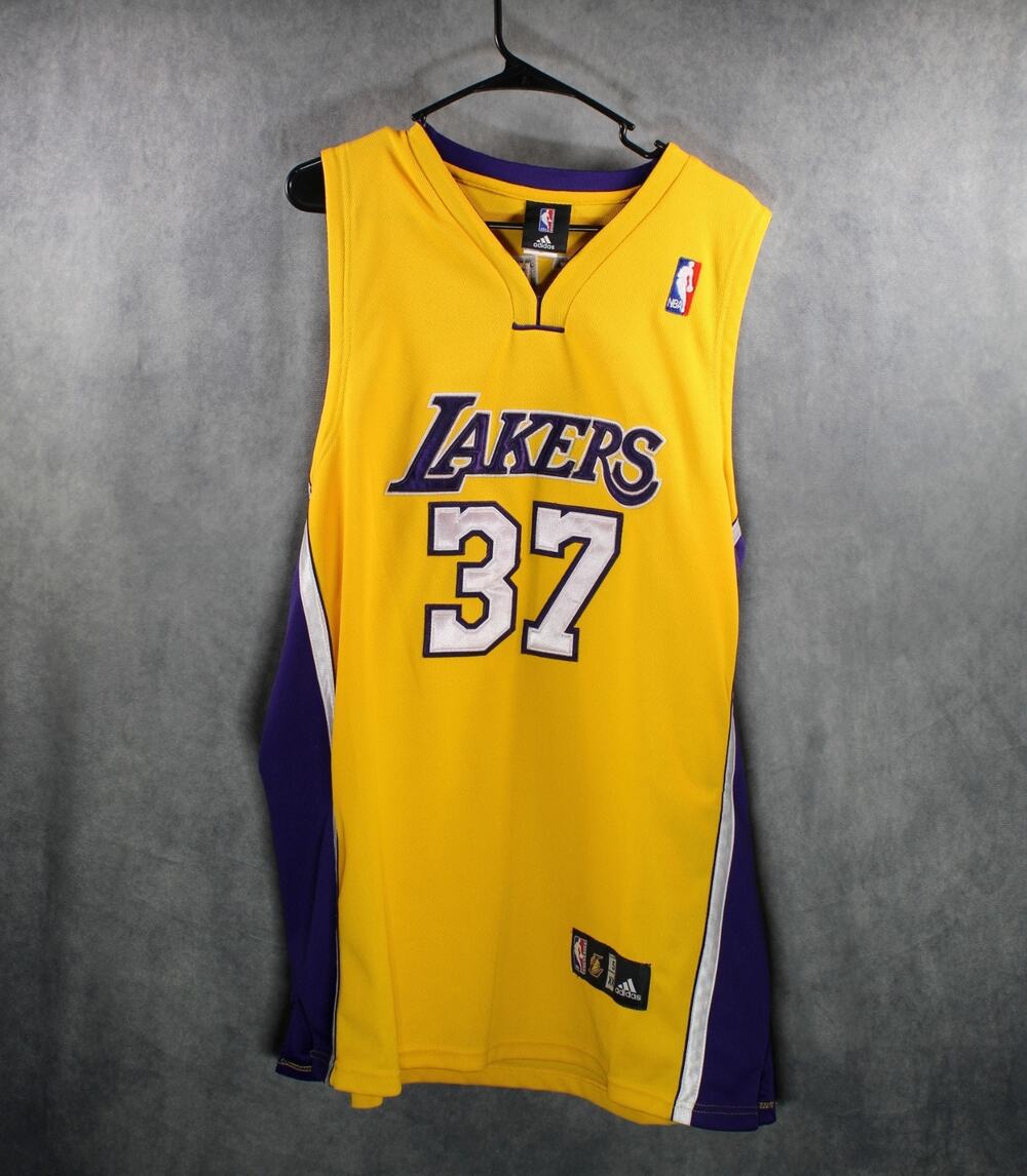 Adidas NBA Los Angeles Lakers Ron Artest 37 Swingman Jersey Mens Size 54 XXL